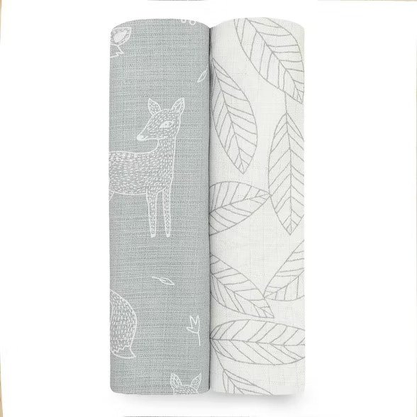 aden by aden + anais Silky Soft Swaddle Blankets - 2pk | Target