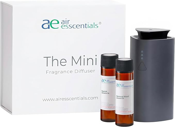 Air Esscentials 'The Mini' Gift Set, Mini Essential Oil Diffuser Kit for Home, Rechargable & Wate... | Amazon (US)