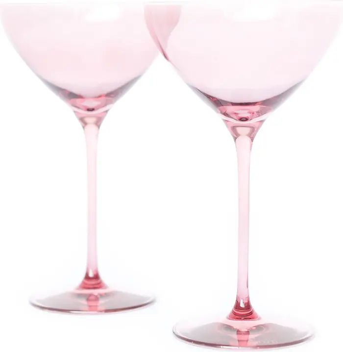 Estelle Colored Glass Set of 2 Martini Glasses | Nordstrom | Nordstrom