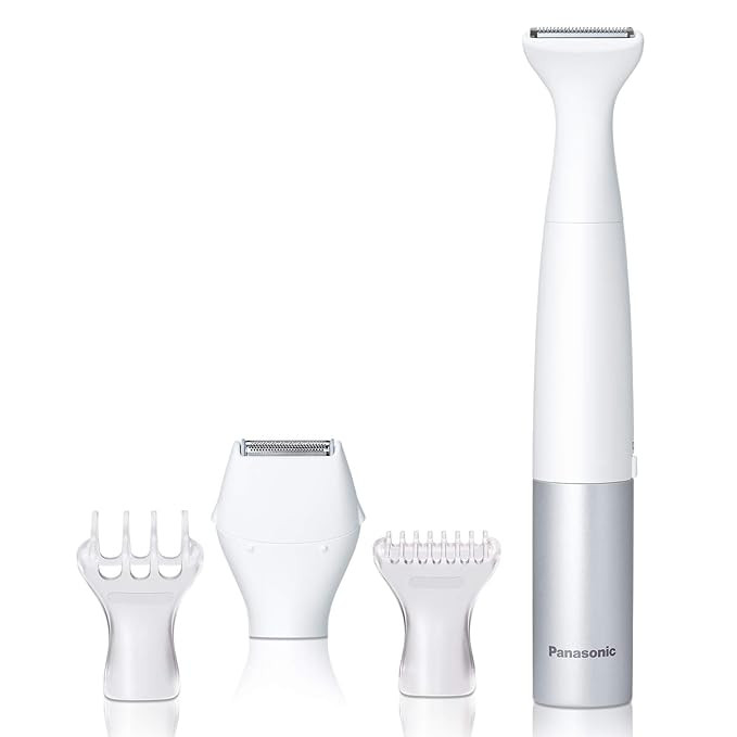 Panasonic Bikini Trimmer and Shaver for Women with 4 Attachments for Gentle Grooming in Sensitive... | Amazon (US)