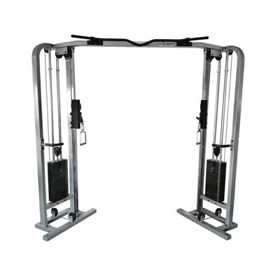 STS Angled Cable Crossover Machine Silver Heavy Duty Strength Training Gym Equipment | Target