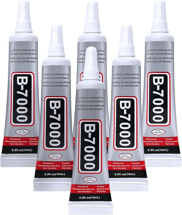 6PCS Jewelry Glue - 15ML/0.5fl oz Clear DIY Craft Glue for Rhinestones, Waterproof Strong Bond Ad... | Amazon (US)