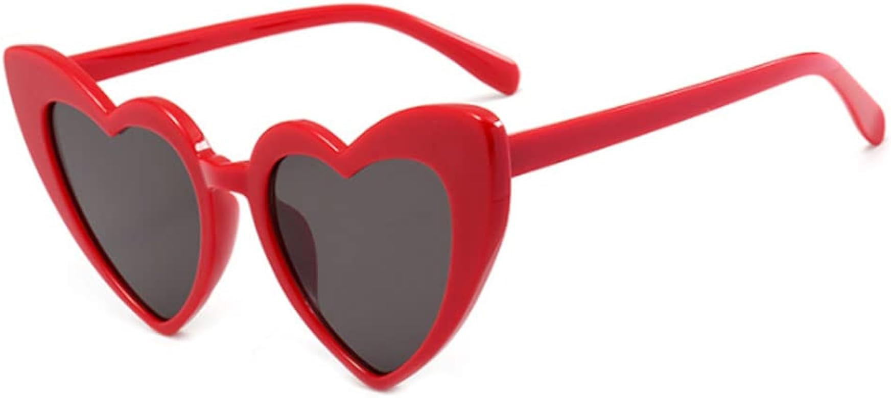 YooThink Love Heart Shaped Sunglasses for Women,Vintage Cat Eye Mod Style Retro Glasses | Amazon (US)