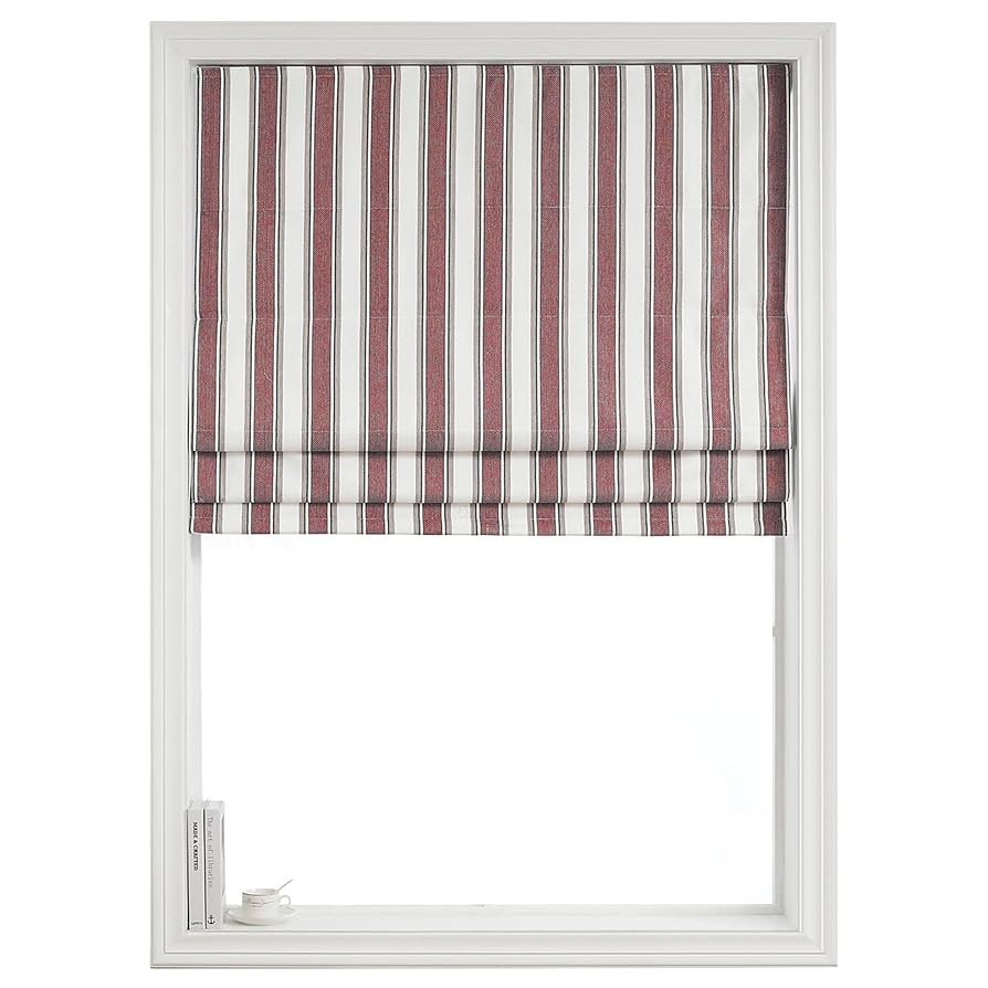 Everyday Celebration Roman Shades for Windows, 100% Blackout Cordless Pull Down Window Shade, Ver... | Amazon (US)