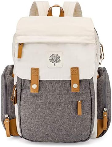 Parker Baby Diaper Backpack - Large Diaper Bag with Insulated Pockets, Stroller Straps and Changing  | Amazon (US)
