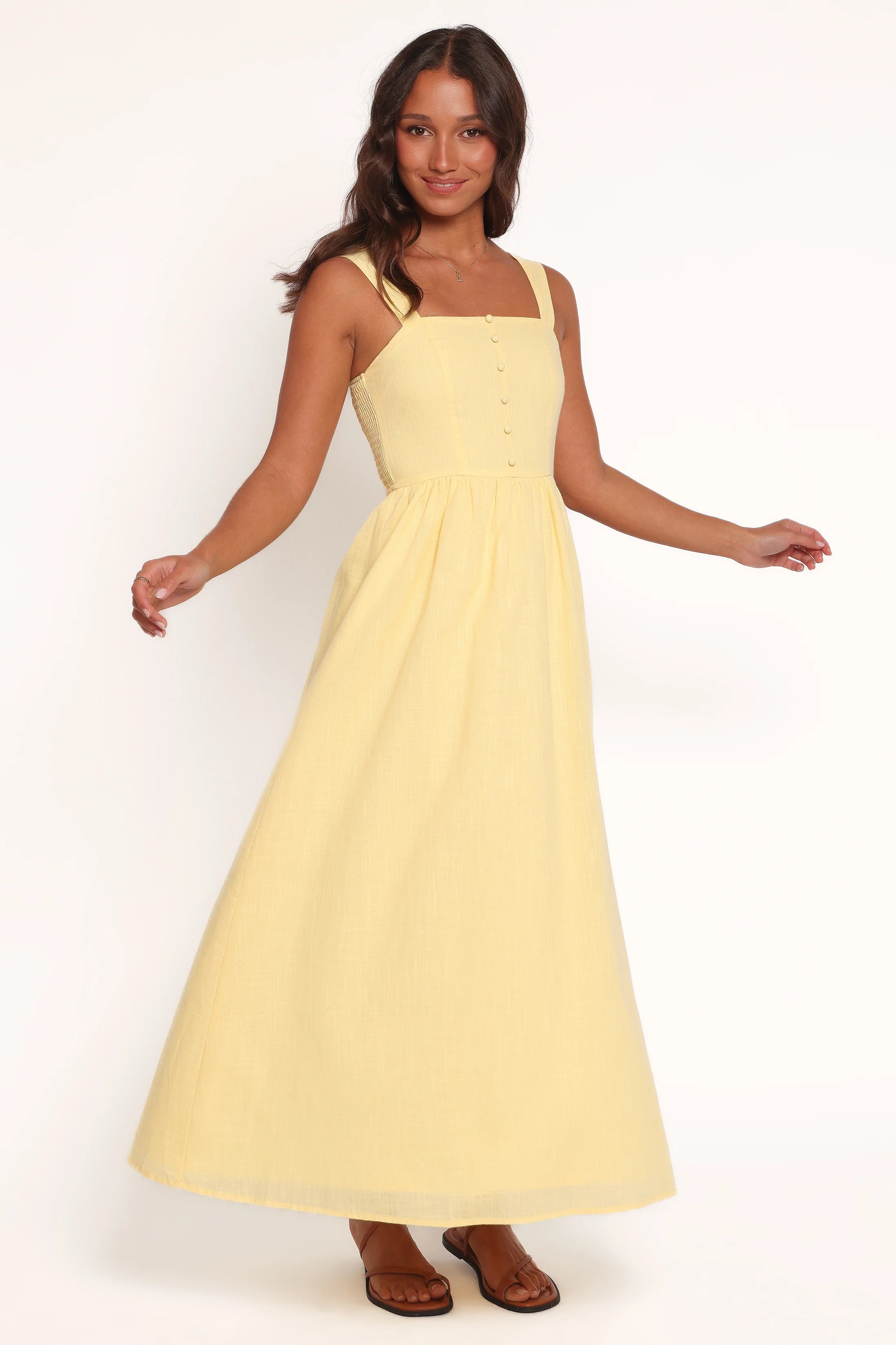 Caty Maxi Dress - Yellow | Petal & Pup (US)
