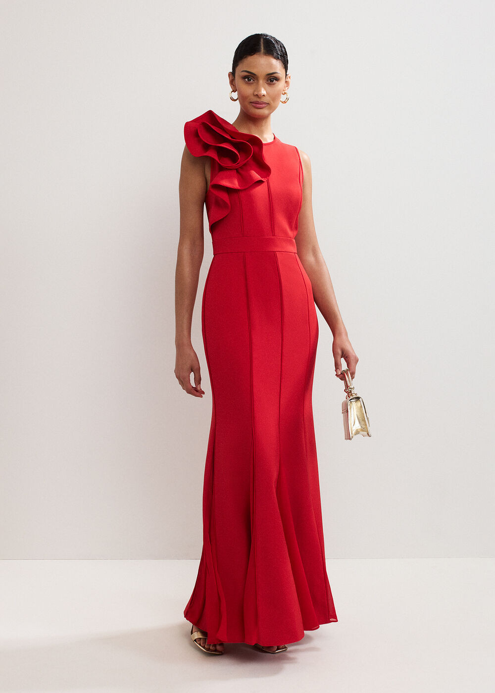 Tyra Ruffle Dress | Phase Eight UK | | Phase Eight