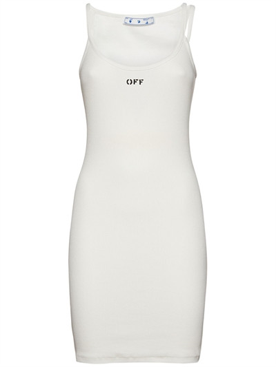 Off-White - Minikleid aus jersey - Weiß | Luisaviaroma | Luisaviaroma