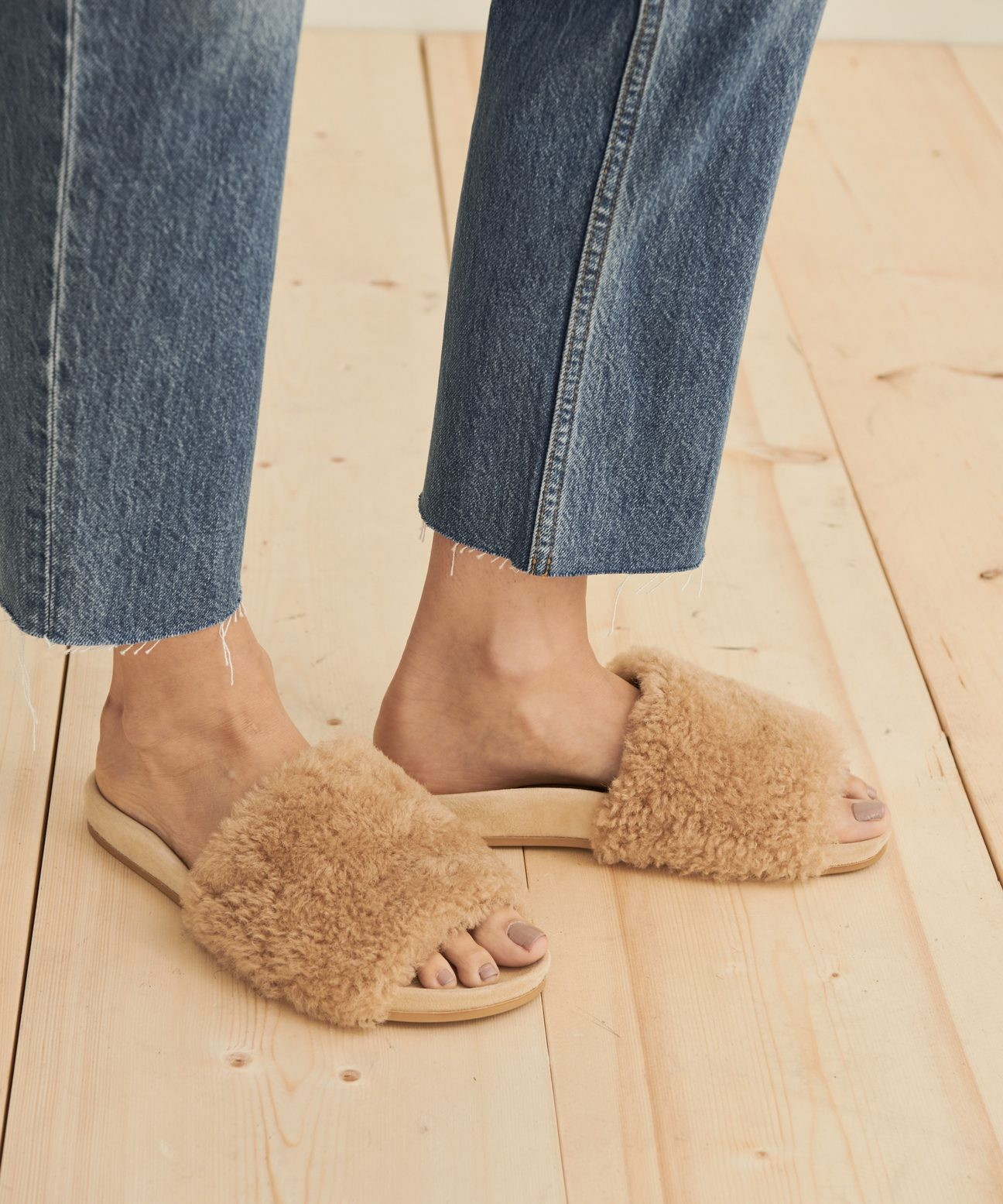 Shearling Slide Sandal | Jenni Kayne