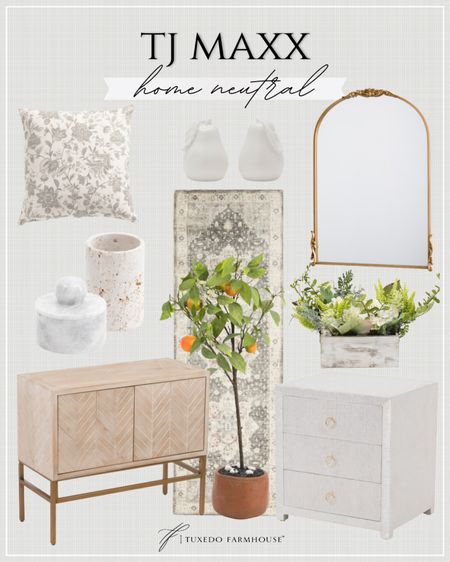 TJ Maxx - Home Neutrals

New arrivals from TJ Maxx!  I just love how light and airy these new pieces can make your space feel!

Seasonal, home decor , spring, summer, console, pillows, vases, mirrors, plants

#LTKHome #LTKSeasonal
