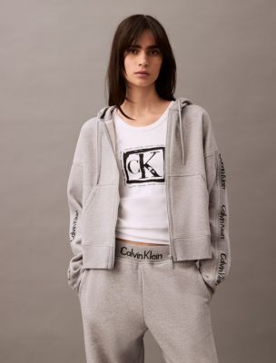 Logo Tape Fleece Zip Hoodie | Calvin Klein | Calvin Klein (US)