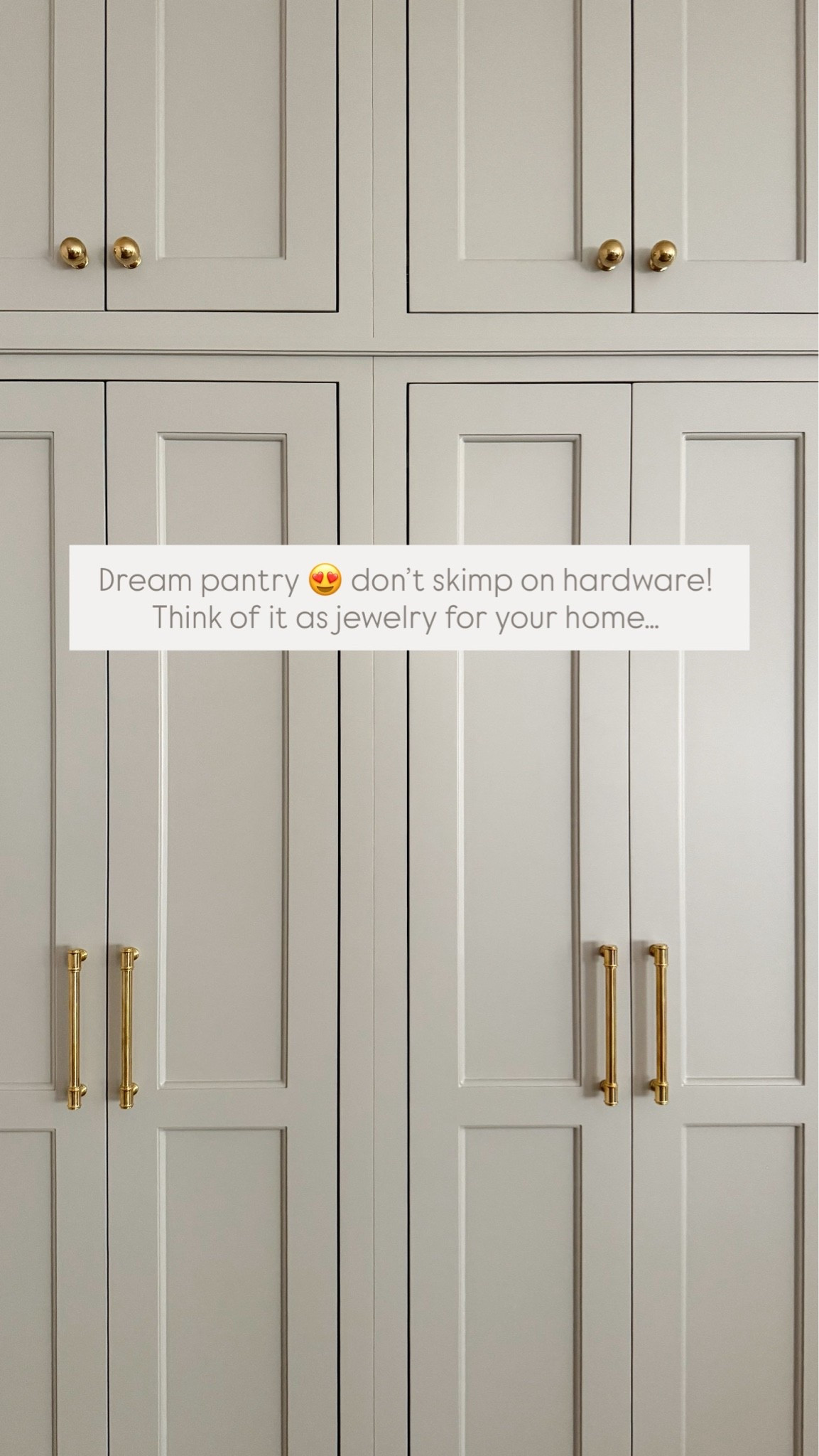 The prettiest brass hardware for this kitchen pantry (love a good mix of handles and knobs!!)

#LTKHome #LTKdayinmylife #LTKselfcare