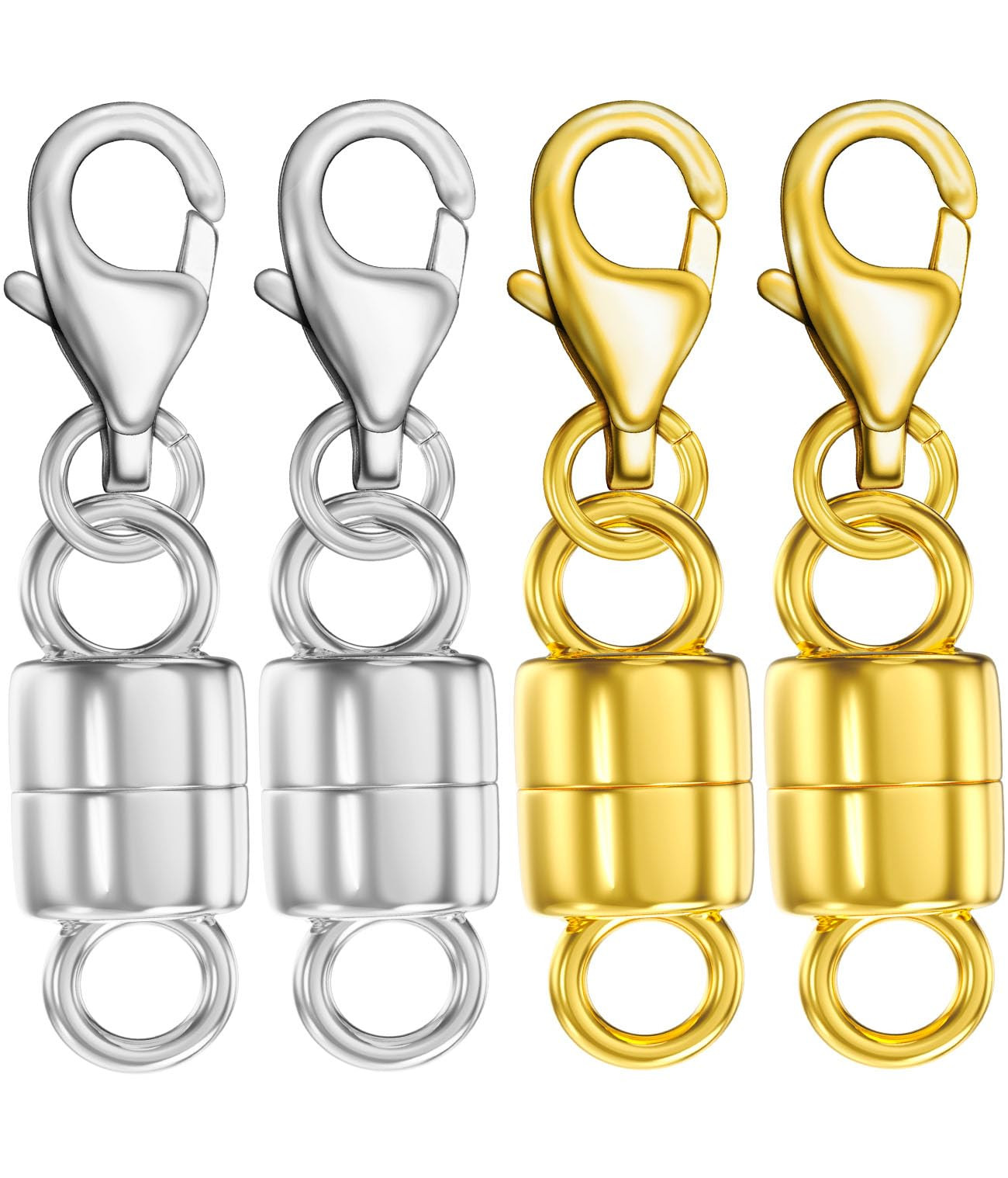Dailyacc Lobster Magnetic Necklace Clasps and Closures Safety 14K Gold and Silver Jewelry Convert... | Amazon (US)