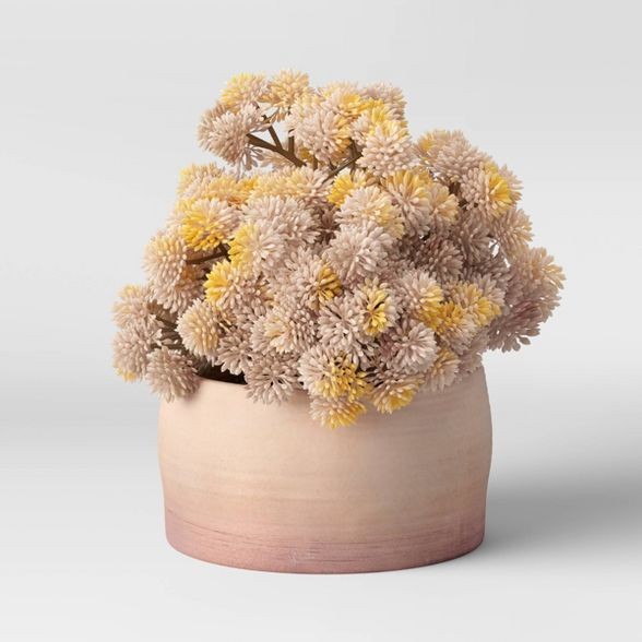 6" x 7" Artificial Round Sedum Plant Arrangement in Ceramic Pot - Threshold™ | Target