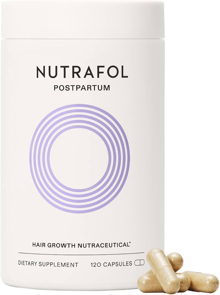 Nutrafol Postpartum Hair Growth Supplement | Clinically Tested for Visibly Thicker Hair & Less Sh... | Amazon (US)