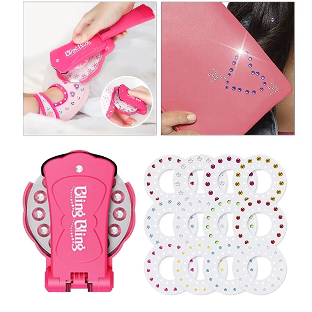 360 Gems Shining Diamond Hair Sparkle Stapler Machine Tools Kit Gems for Bag Skirts Decoration Gi... | Walmart (US)
