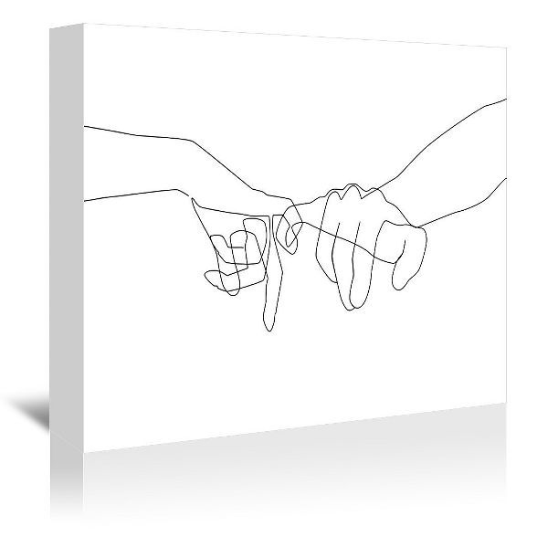 Americanflat Pinky Swear by Explicit Design Canvas | Target