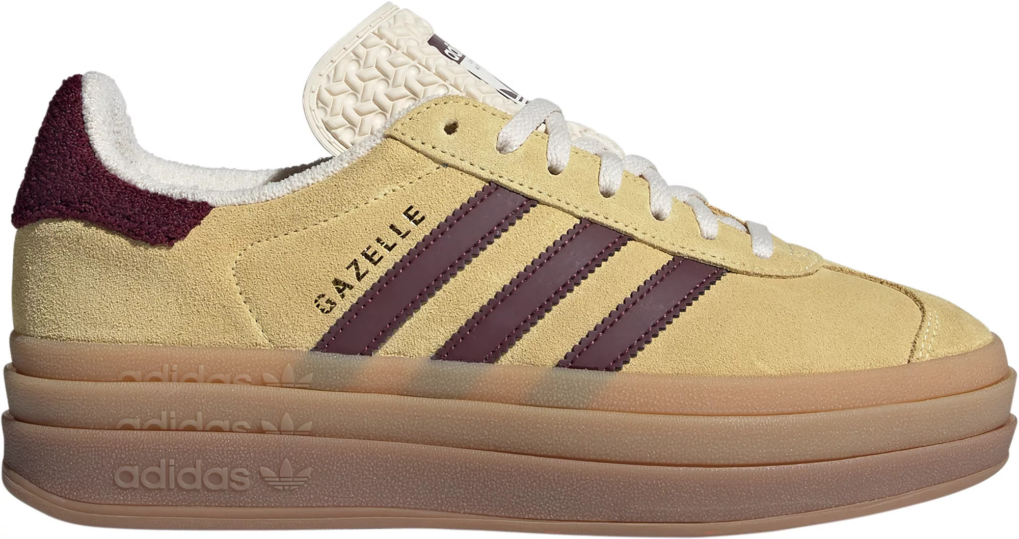 adidas Originals Women's Gazelle Bold Shoes, Size 8.5, Maroon/Yellow | DICK'S Sporting Goods