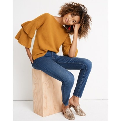Tier-Sleeve Pullover Sweater | Madewell