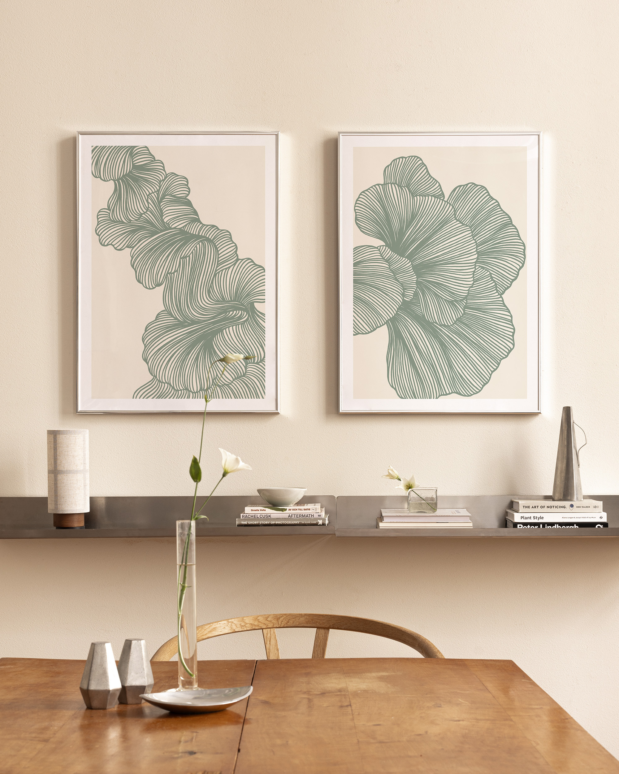 Abstract Green Lines Poster Pack | Desenio