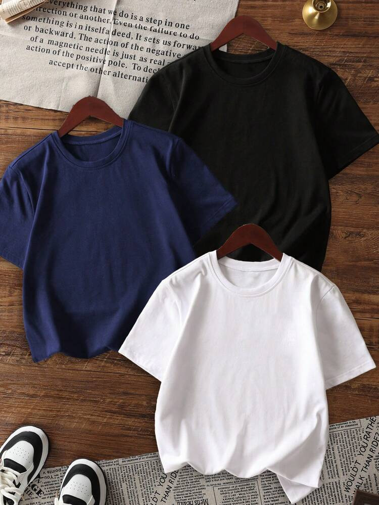 From
CA$12.22
-20%
CA$15.28
3pcs/Set Tween Boy Casual Printed Round Neck Short Sleeve T-Shirt, Summer Student Wear - Multi-Color Option, Wear Our Comfortable & Stylish Children's T-Shirts To Explore The World!
4.93
(1000+)
#6 Bestseller
in Navy Blue Tween Boys Tops

Color: Navy Blue








Size
Default
6Y (110-116 cm)
1 Left
7Y (116-122 cm)
1 Left
8Y (122-128 cm)
9Y (128-134 cm)
10Y (134-140 cm)
11Y (140-146 cm)
12Y (146-152 cm)
13Y (152-160 cm)
14Y (160-166 cm)
Size Guide
Qty:

 | SHEIN