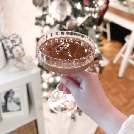Eggnog espresso martini in the most beautiful coupe glasses. Recipe coming soon 🤍✨

#LTKhome #LTKunder50 #LTKSeasonal
