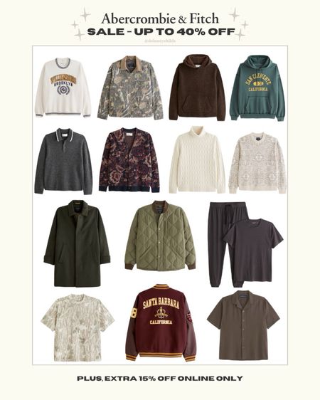 new Abercrombie men’s winter sale finds! 
shop up to 40% off select styles and get an extra 15% off online orders

#LTKfindsunder100 #LTKsalealert #LTKmens