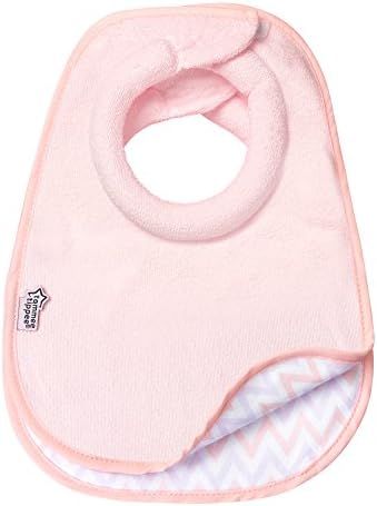 Tommee Tippee Closer to Nature Comfi-Neck Baby Bib with Padded Collar, Reversible – Pink Chevron, 2  | Amazon (US)