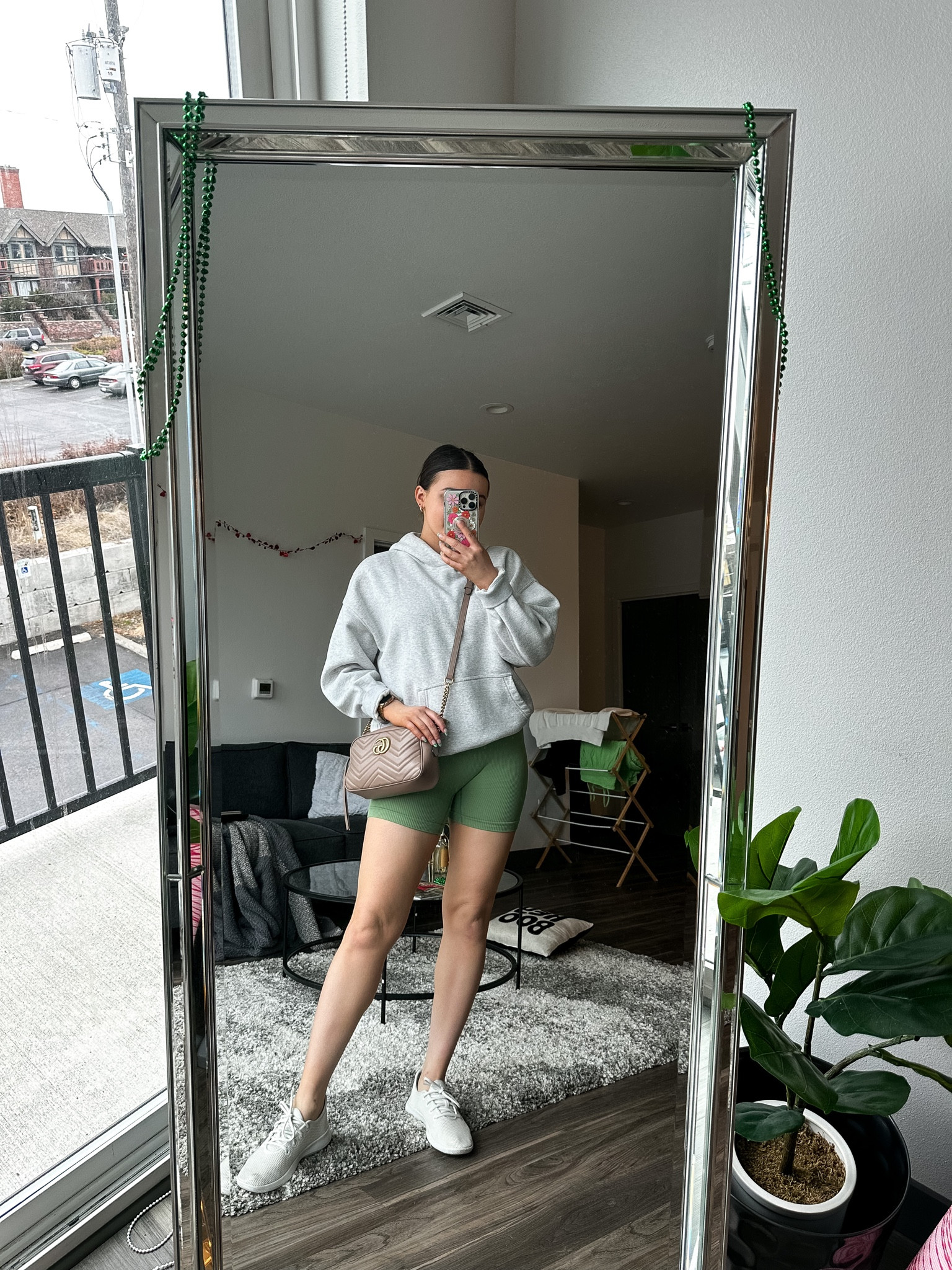 Cozy spring outfit idea! Featuring a workout set and loungewear essentials 

I’m wearing a M hoodie, size L set and size 9 sneakers 

#LTKunder100 #LTKfit #LTKSeasonal