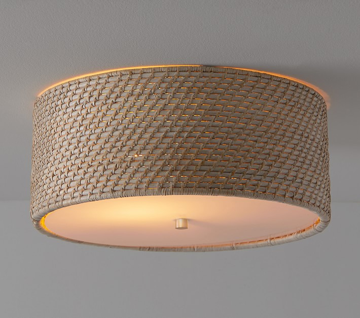 Quinn Woven Flush Mount | Pottery Barn Kids