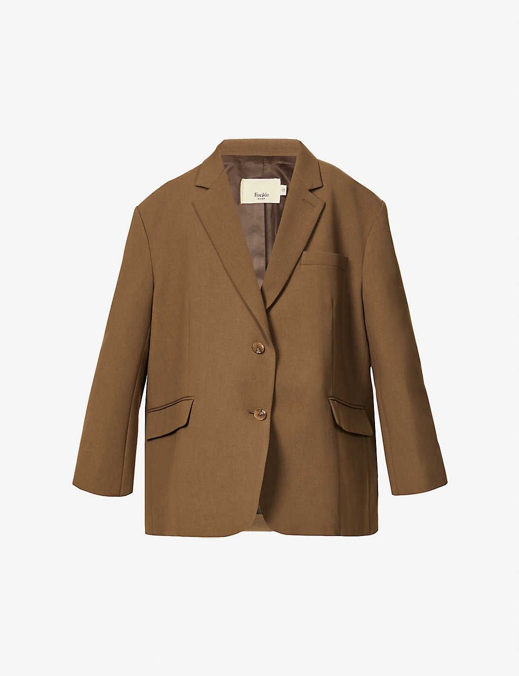 Bea single-breasted stretch-crepe blazer jacket | Selfridges