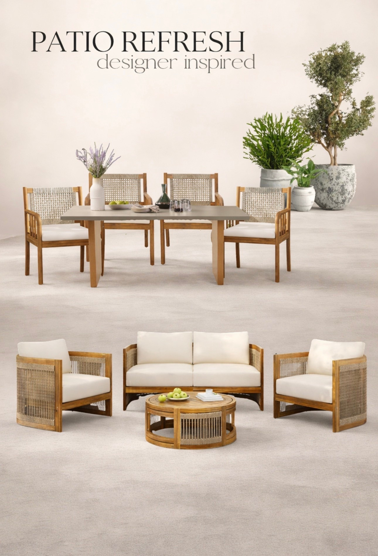 Another designer inspired Patio Refresh idea, but with Walmart pricing 😉


#LTKHome #LTKSeasonal