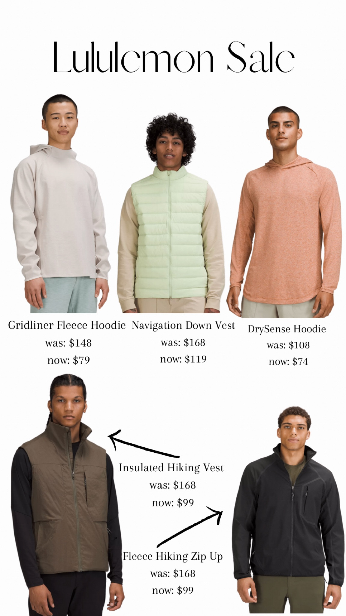 Mens Lululemon sale pics! Great deals on vests, jackets, and hoodies

#LTKsalealert #LTKGiftGuide #LTKmens