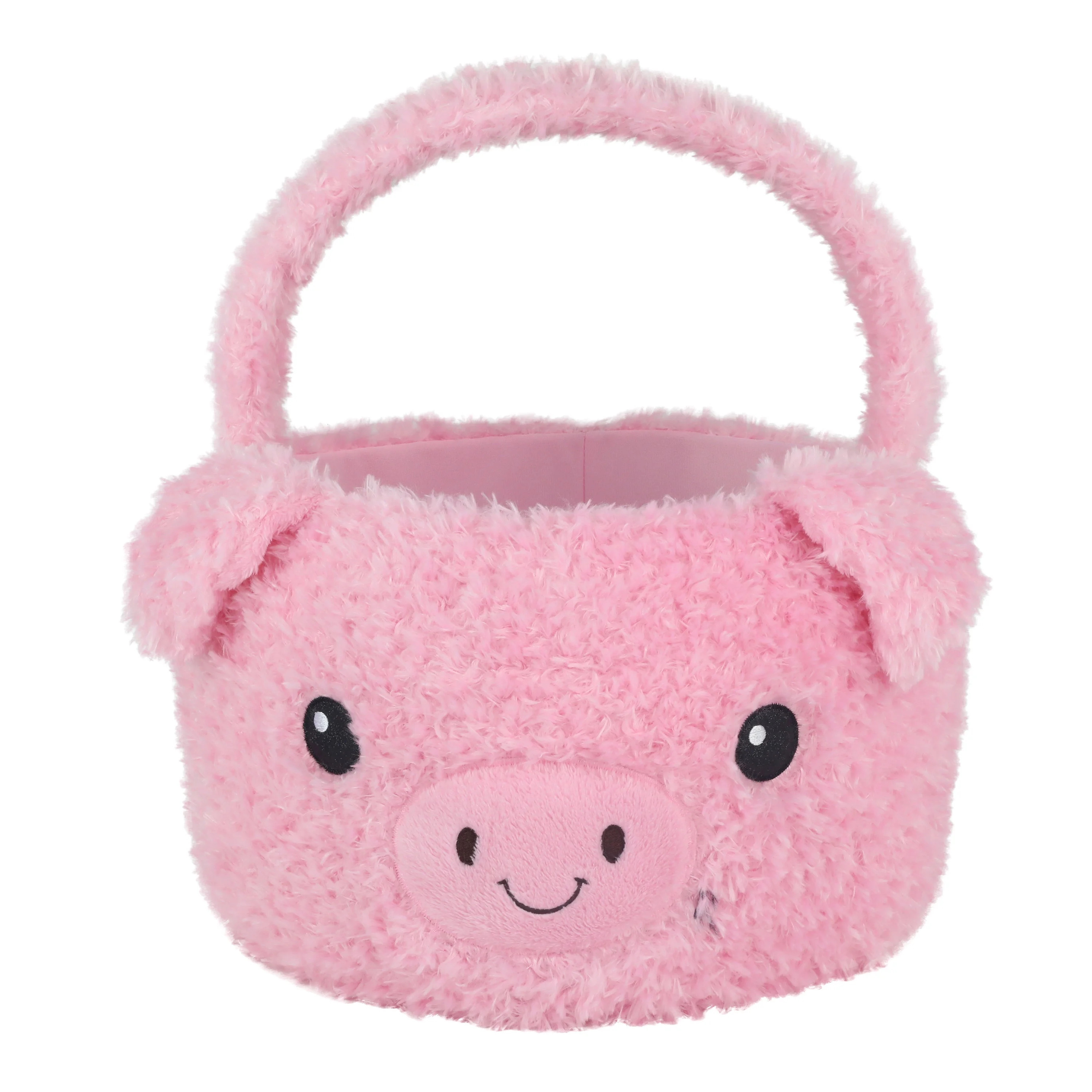 "Way to Celebrate! Easter Plush Jumbo Easter Basket, Pig" - Walmart.com | Walmart (US)