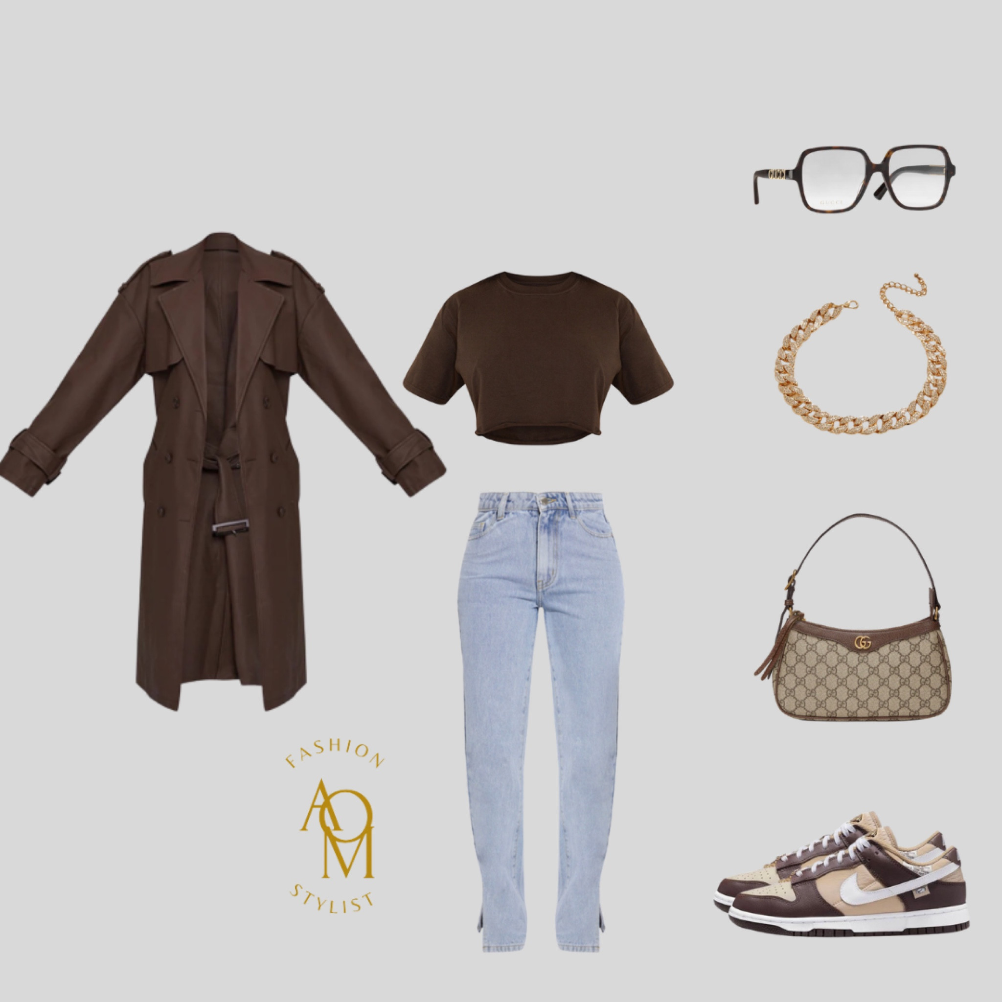 Brown outfit , Gucci bag , mall outfit, casual fit , blue jeans , winter outfit, brown trench coat , brown t shirt, brown sneakers, chill fit #brownfit #brownoutfit 

#LTKfit #LTKSeasonal #LTKU