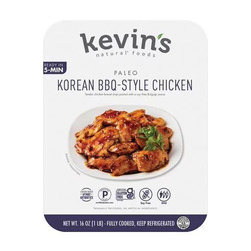 Kevin's Natural Foods Korean BBQ-Style Chicken, Fully Cooked Entree, 16 oz | Walmart (US)