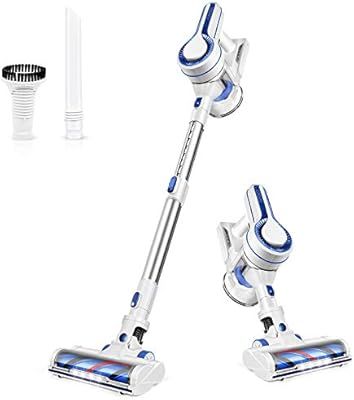 APOSEN Cordless Vacuum Cleaner, Powerful Stick Vacuum Cleaner 4 in 1 Upgraded 3rd Generation with... | Amazon (US)