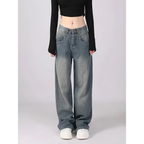 Coline - Low Rise Washed Wide Leg Jeans (Various Designs) | YesStyle Global