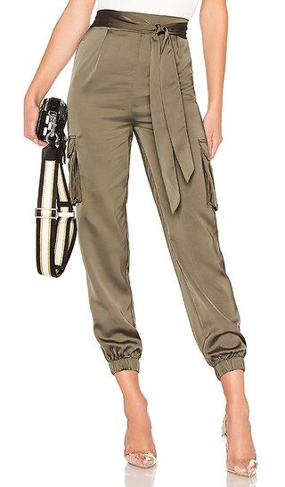 About Us Rachel Satin Cargo Pants in Green | Revolve Clothing (Global)