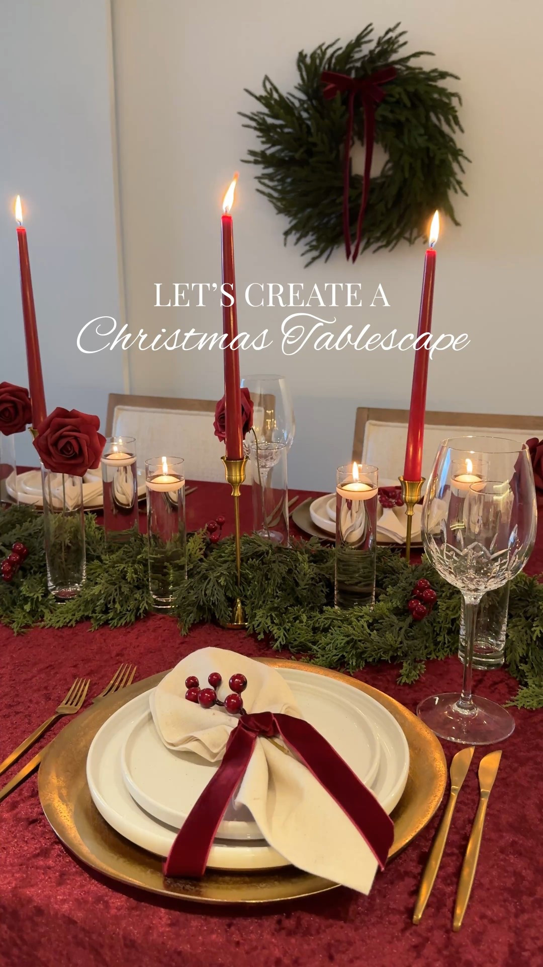 A classic Christmas Tablescape ❤️✨

#LTKSeasonal #LTKHome #LTKHoliday