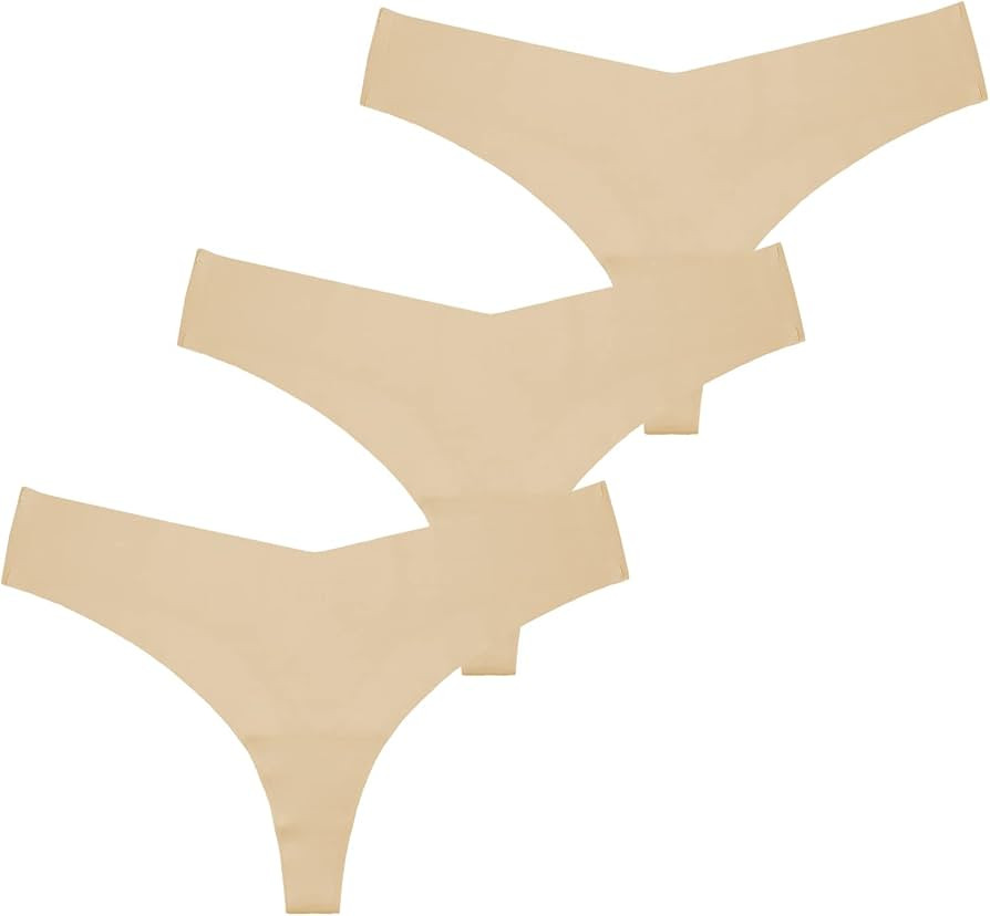 Women's Underwear Seamless Thong T Back Panty Cotton Breathable Thongs Panties for Women 3-6 Pack... | Amazon (CA)