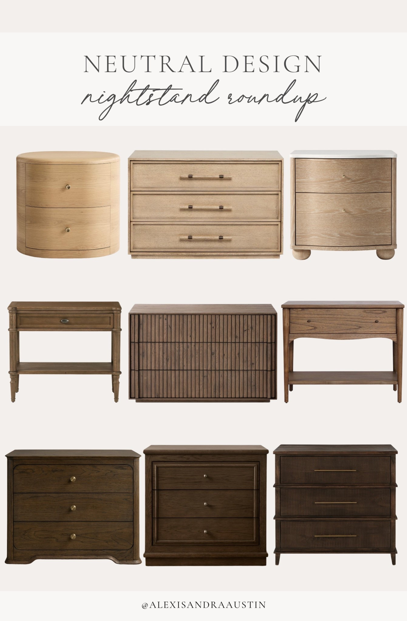 Sharing all of my favorites nightstand finds! From light and bright to dark and moody vibes, sharing all the inspo for a bedroom refresh this season.

Home finds, neutral home inspo, furniture favorites, neutral wood tones, dark and moody, light and bright, nightstand details, light oak furniture, walnut furniture, bedroom refresh, spring refresh, one drawer nightstand, dresser details, Wayfair, West Elm, Arhaus, Crate and Barrel, Amber Interiors, Perigold, shop the look!

#LTKHome #LTKSeasonal