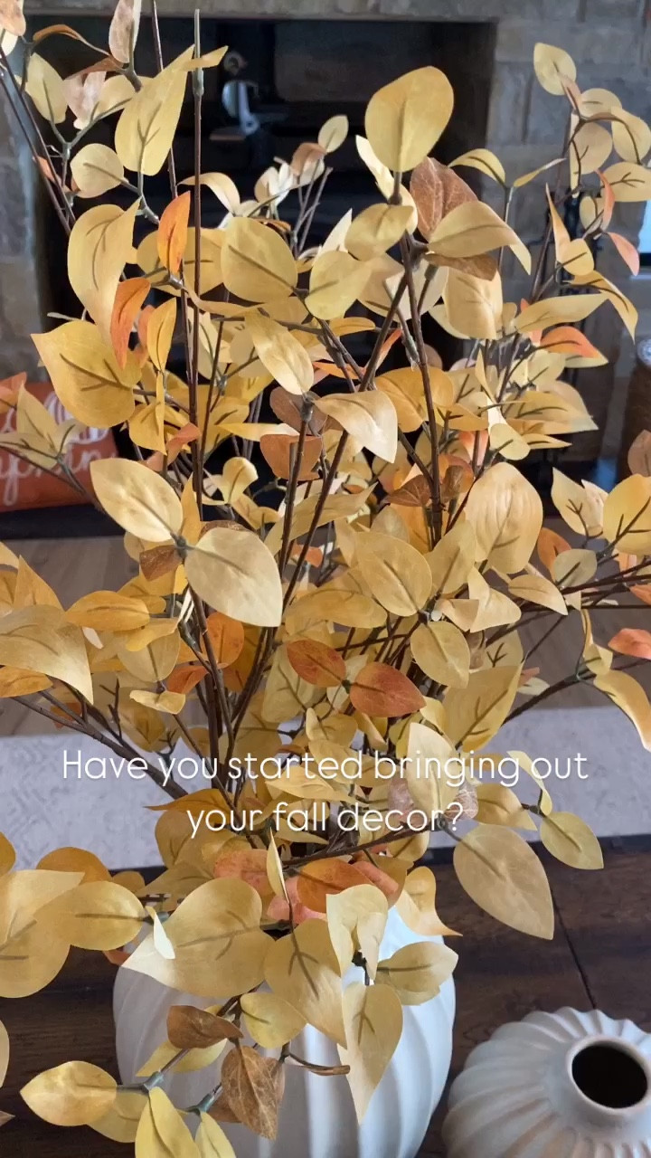 Beautiful fall decor with fall stems and neutral vases  

#LTKHome #LTKVideo #LTKSeasonal