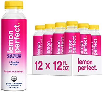 Lemon Perfect, Organic Cold-Pressed Lemon Water, Dragon Fruit Mango, Full of Flavor, Hydrating El... | Amazon (US)