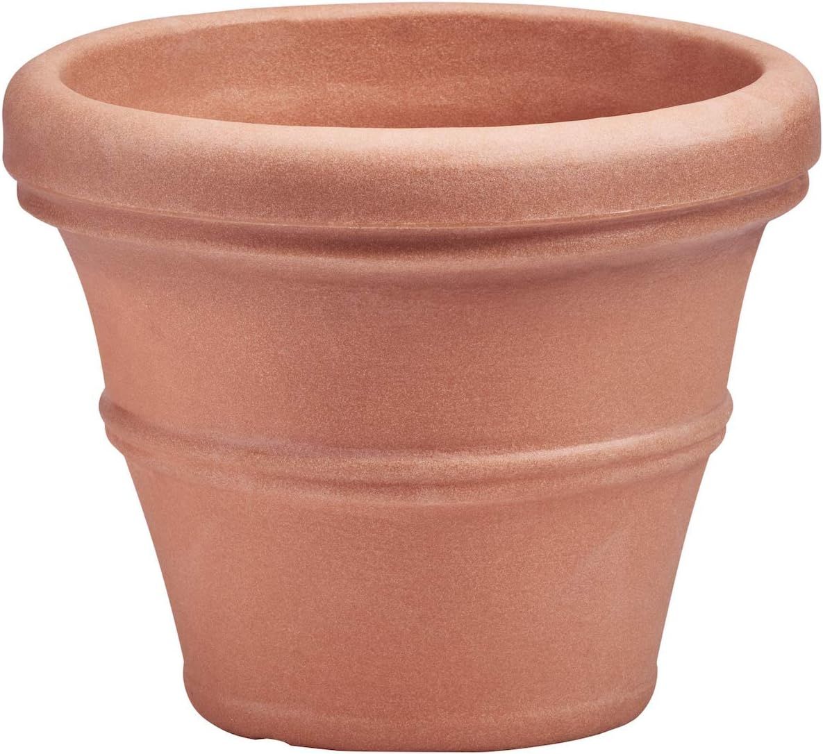 Crescent Garden Brunello Planter, Classic Rolled-Rim Plant Pot, 20-Inch (Weathered Terracotta) | Amazon (US)