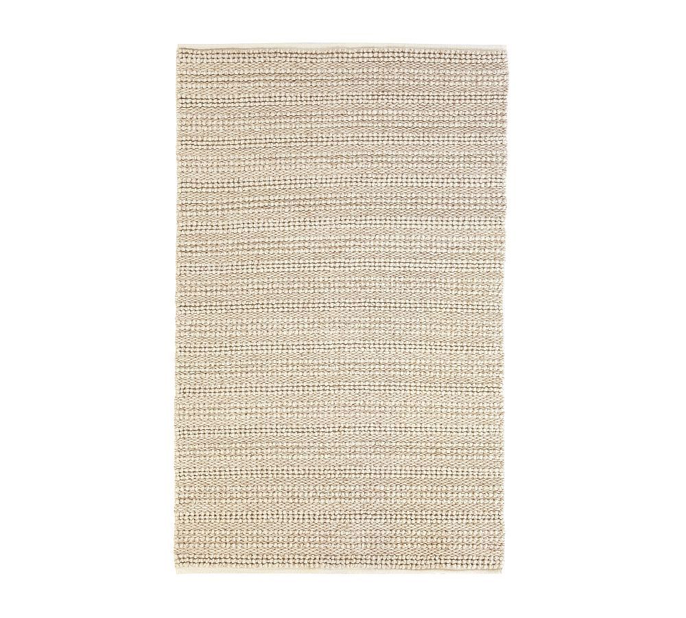 Chunky Ribbed Sweater Wool Rug | Pottery Barn (US)