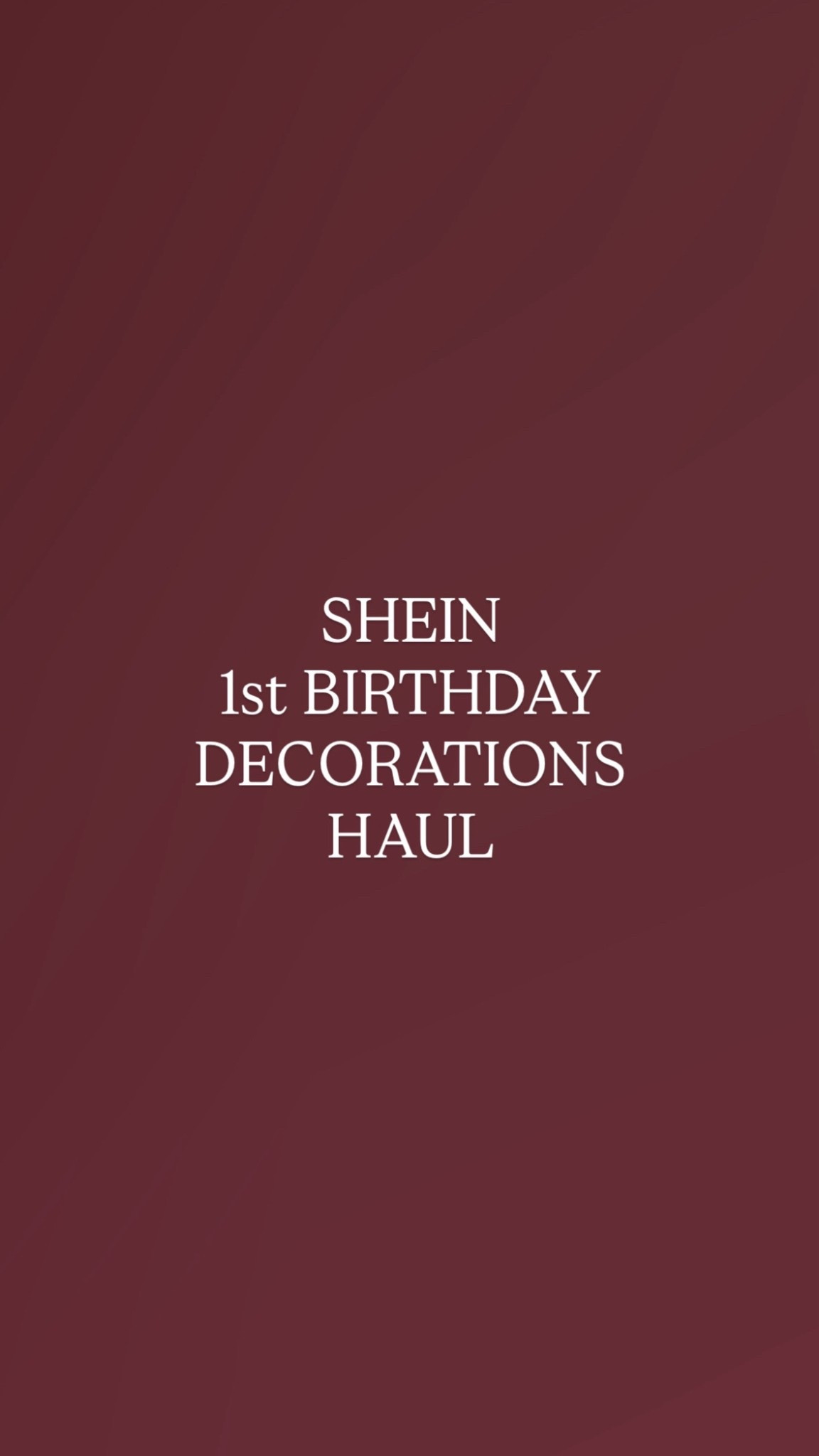 Such affordable decorations from Shein 🎈 

#LTKkids #LTKpartywear #LTKbaby