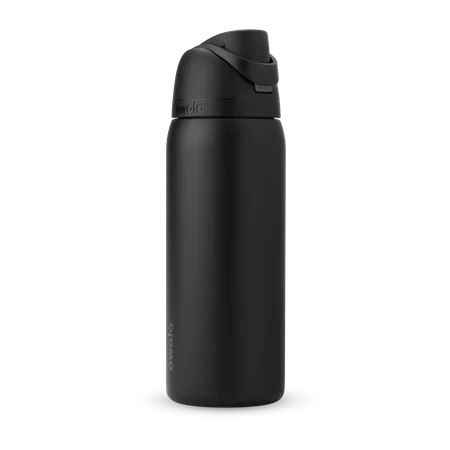 Owala FreeSip Stainless Steel Water Bottle, 32oz, Very Very Dark | Walmart (US)