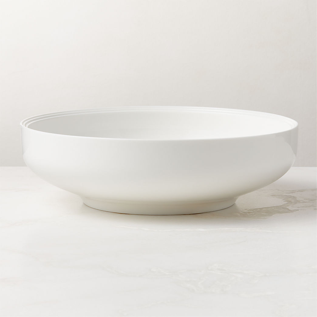 Frette Off-White Serving Bowl + Reviews | CB2 | CB2