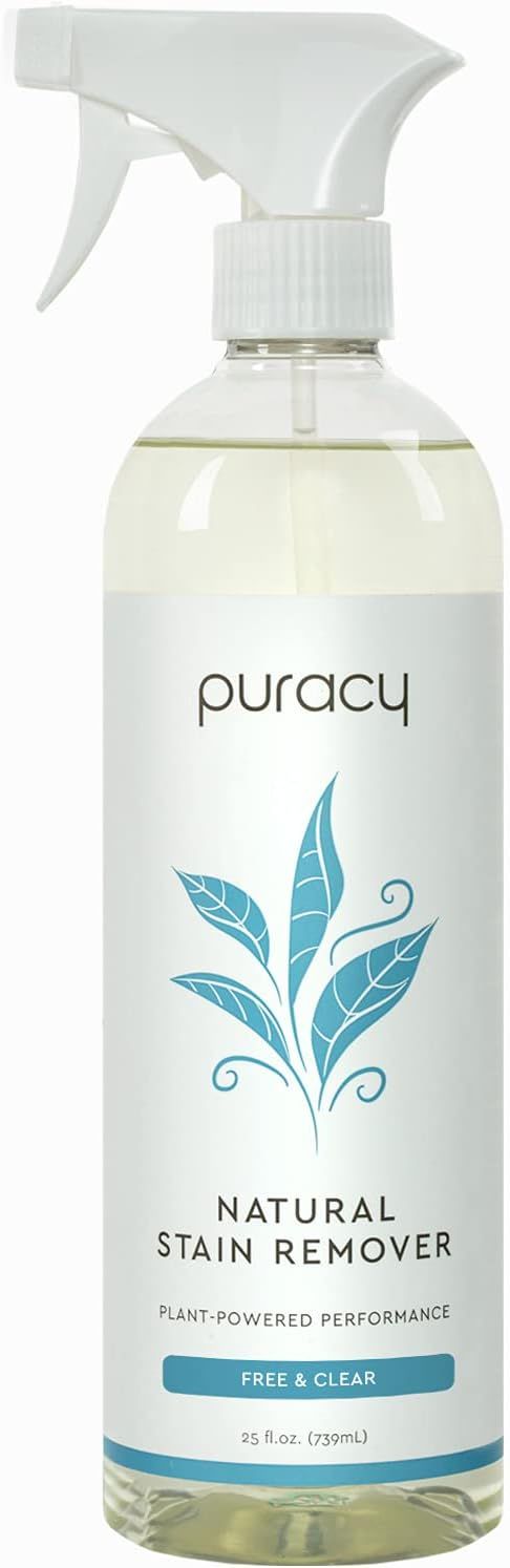 Puracy Natural Laundry Stain Remover, Enzyme-Based Spot Cleaner, Free & Clear, 25 Ounce (Pack of ... | Amazon (US)